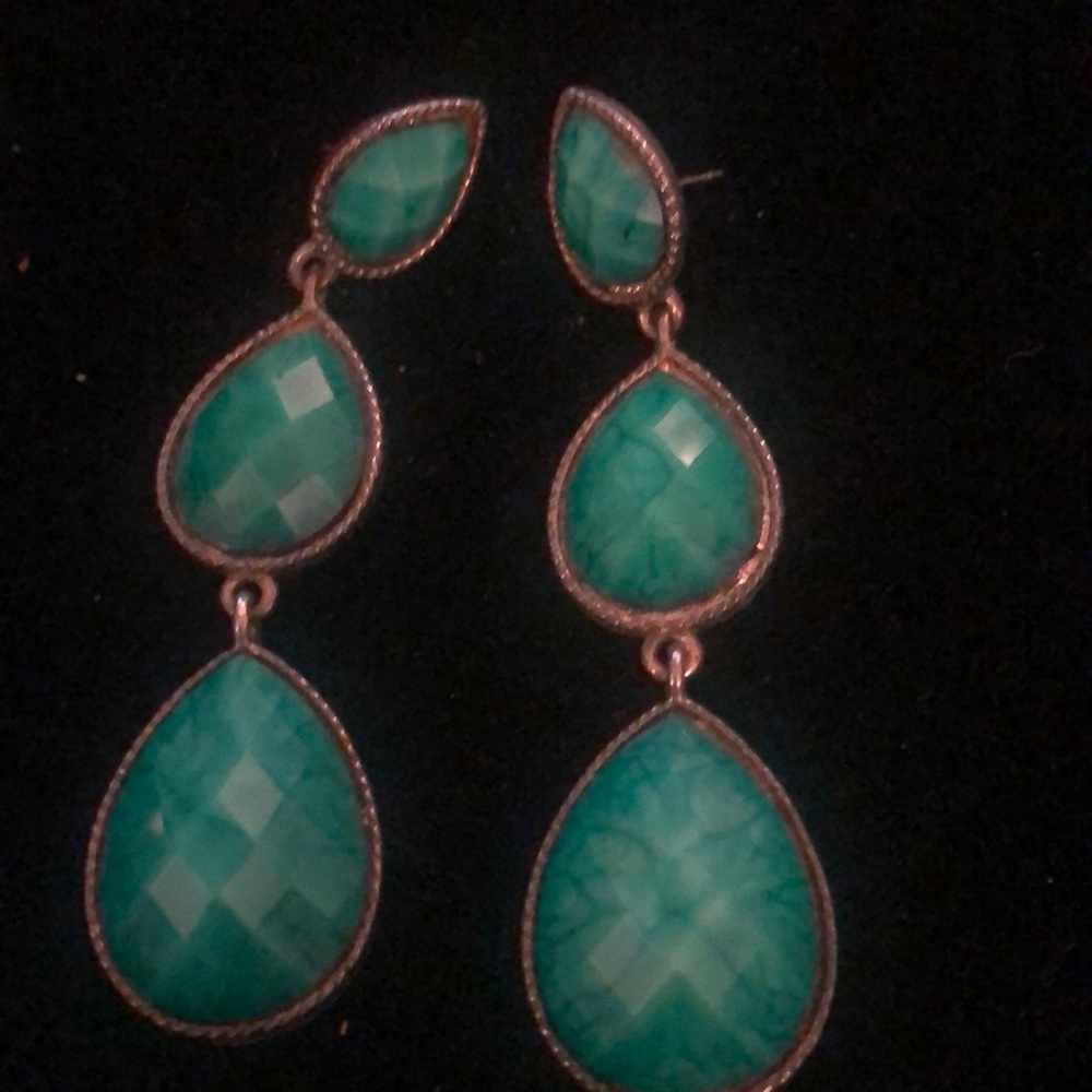 Amrita Singh Turquoise Tear Drop Earrings